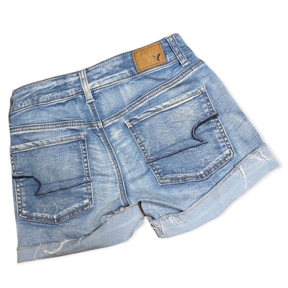 American Eagle Outfitters Super Super Stretch MIDI Jean Shorts Size 2 - Picture 3 of 5